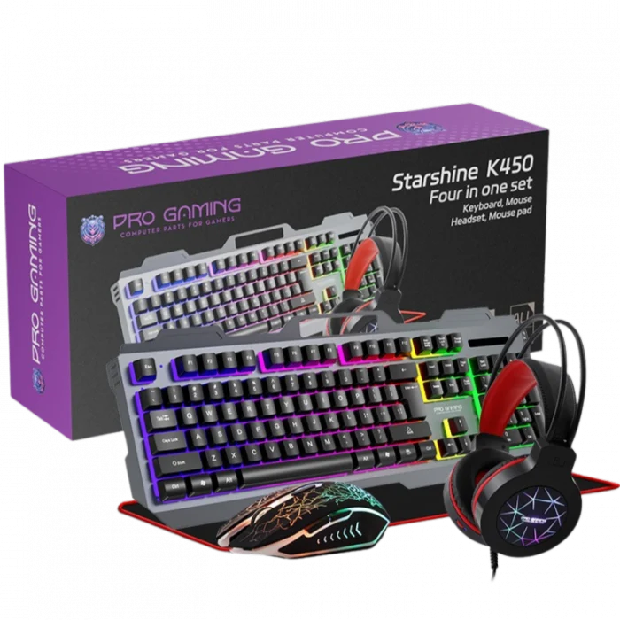 Kit 4 in 1 Pro Gaming K450